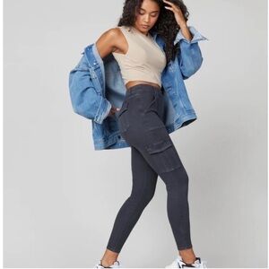 Spanx Stretch Twill Ankle Cargo Pants Size Small